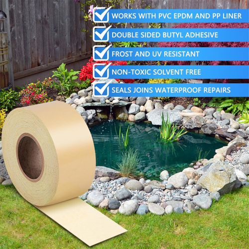 Ταινία ραφής Pond Liner Αυτοκόλλητη ταινία διπλής όψης Butyl Pond Liner Tape 1