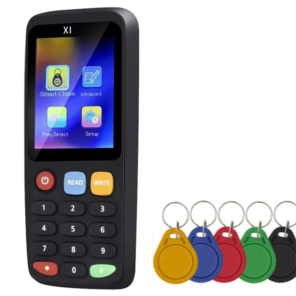 Duplicador De Decodificador Nfc Con Chip Inteligente Rfid X7 + Copiador De Etiquetas De Llavero 5XUID-image