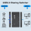 Διακόπτης USB 3.0 10 Gbps 2 Είσοδος 4 Έξοδος Διακόπτης USB C για σαρωτή 4