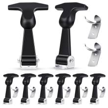 Lot de 8 loquets de capot élastiques en acier inoxydable avec poignée en T flexible