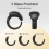 Smart Rings Tasbih Counter Rings 4ψήφιο Finger Counter Μαύρο 7