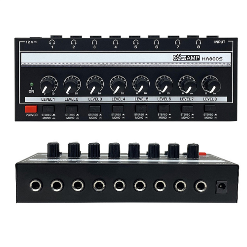 Ενισχυτής ακουστικών Stereo/Mono Switch 8-Channel Monitor 2