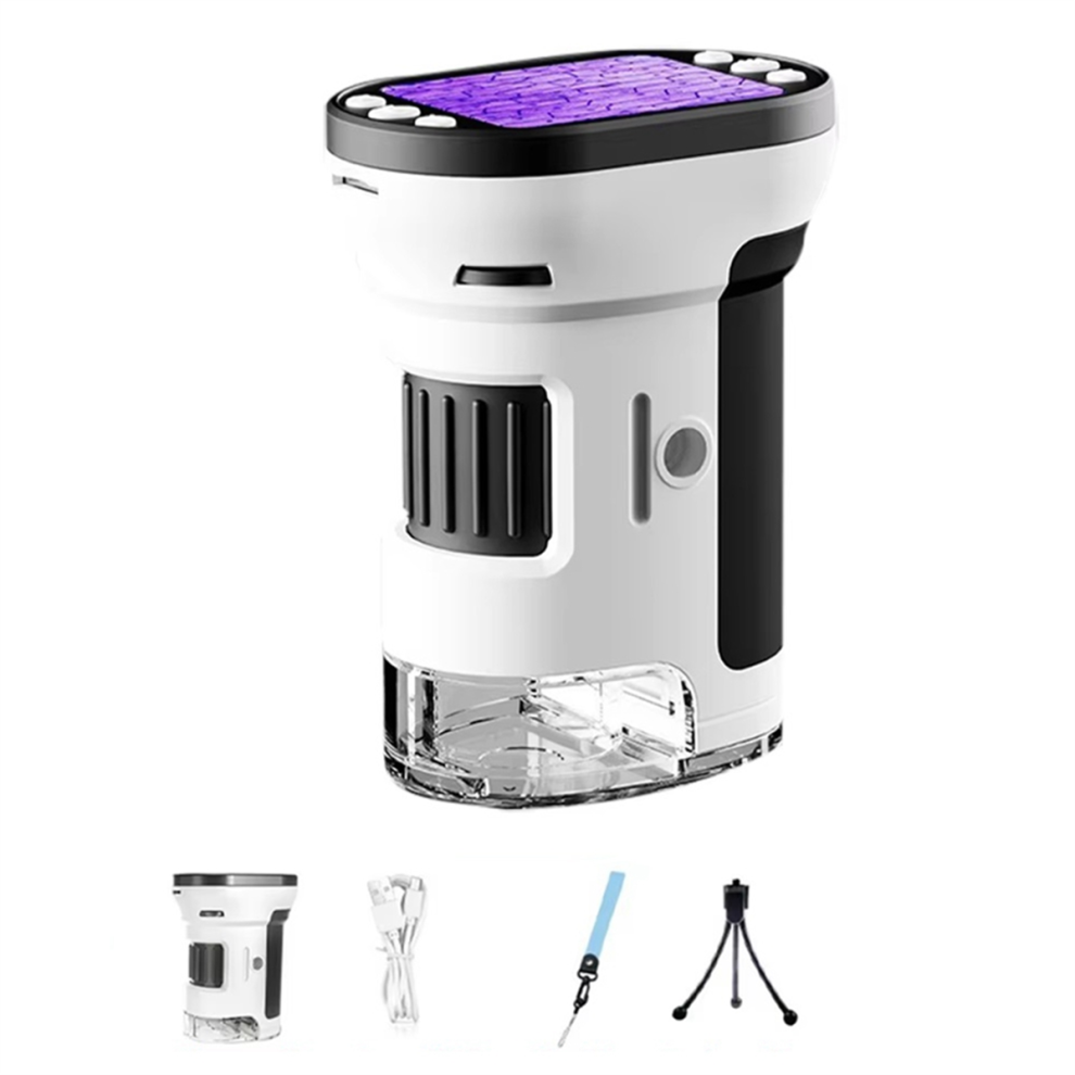 Merkloos 1000X Handheld Microscope For Kids 4K 2.0In Screen Rechargeable