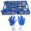 Brake Caliper Compression Tool Set Thrust Bolt Disc Adapters + Gloves 3