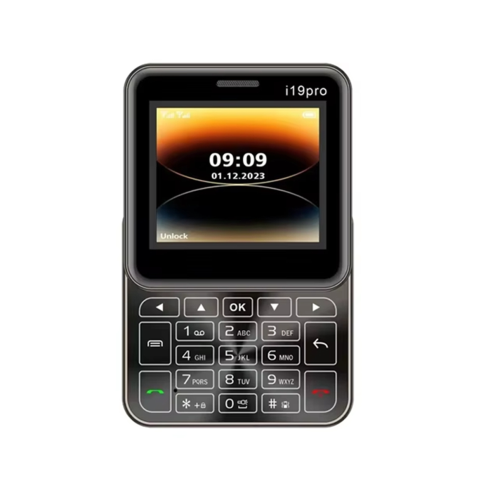 Slide Button Mini Mobile Phone I19 Pro Square 2.4Inch Dual Sim 2G 4851765076344