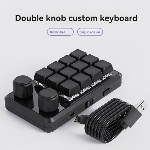 Mini Gaming Keypad Hotswap Macropad Black 2