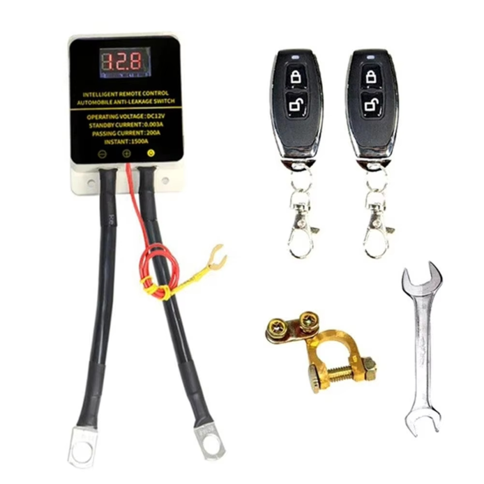 12V Wireless Car Battery Cutoff Switch With Led Display 4853741894645
