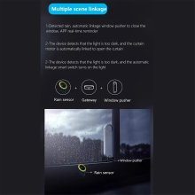 Tuya Smart Zigbee -sadetunnistin valontunnistimella aurinkokäyttöinen