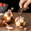 Checkerboard Hand Crank Salt and Pepper Grinder Set 4