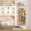 Γωνιακό γεμιστό Animal Storage Toy Organizer Ράφι παιχνιδιών 5