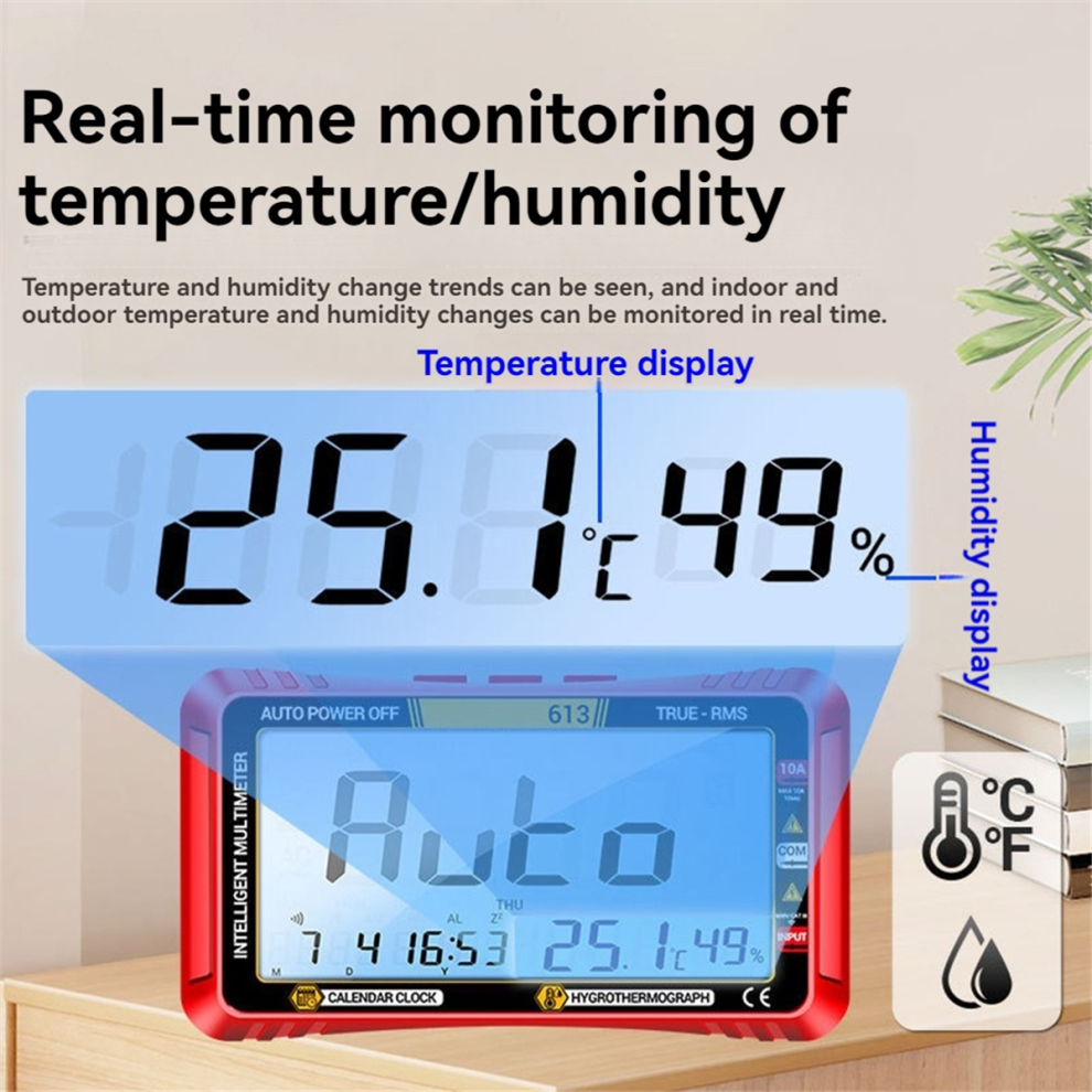 613 Smart Multimeter Real-Time Power-Off Measuring Tester,A 4853741808444