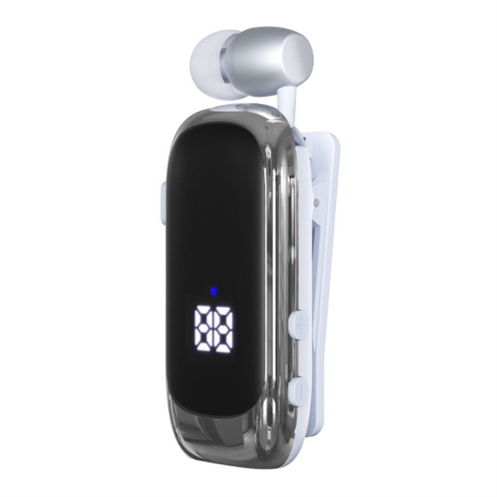 K88 Lavalier Bluetooth 5.4 Headphone Talk/Music Time 20 Hours White 4853741811772