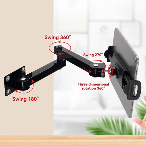 Folding Wall-Mounted Mobile Phone Tablet Holder Angle Adjustable 1