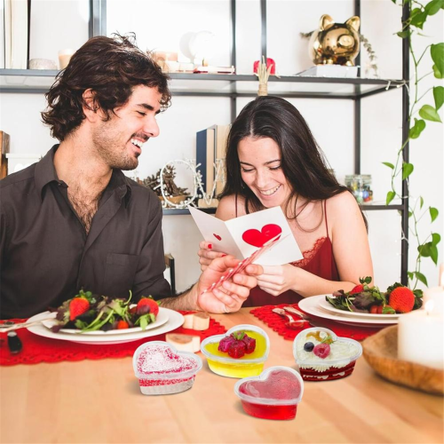 100Pcs Valentine'S Day Heart Shaped Storage Containers 1