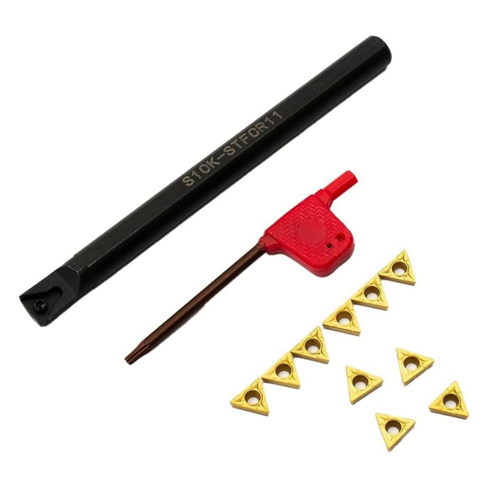 Photos - Other Hand Tools Merkloos S10K STFCR11 Lathe Boring Bar with 10PCS TCMT110204 Inserts 