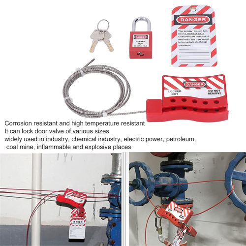 Lockout Tagout Cable Lock, Electrical Plug Lockout Device 2