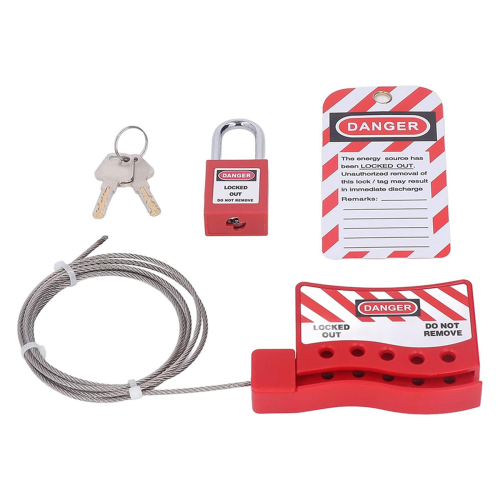 Lockout Tagout Cable Lock, Electrical Plug Lockout Device
