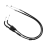 Quality Motorcycle Throttle Cable for YZFR1 2004-2008 2