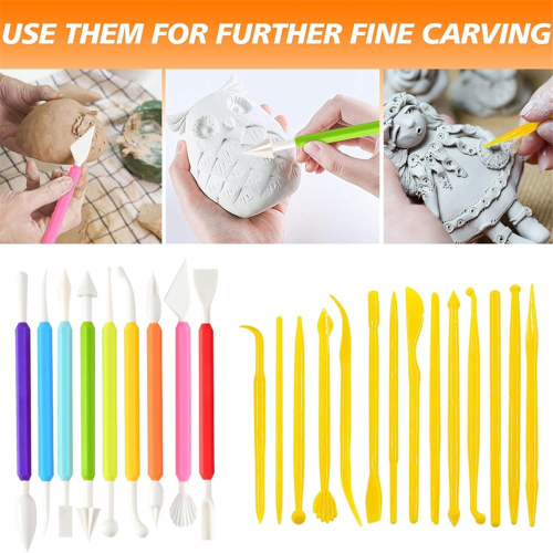 53Piece Clay Tool Kit, Clay Sculpting Tools Pottery Tool Kit 2