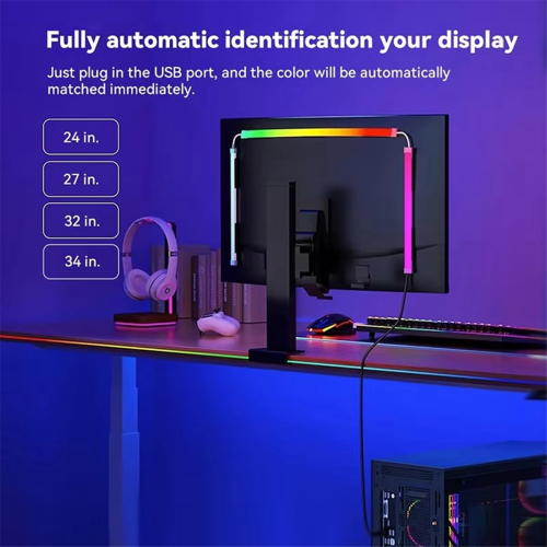 Bande de synchronisation d'écran d'ordinateur pour moniteur 24 pouces