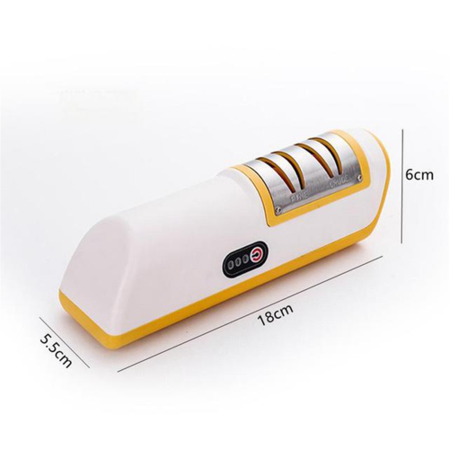 Kitchen Electric Knife Sharpener 4 Gears Multifunctional Black 2