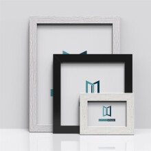 (6"x4" (15.2 x 10.2cm), White Distressed) Solid Wood Photo Picture Poster Frames Large Square Small sizes, Hang or stand in both Landscape or Portrait
