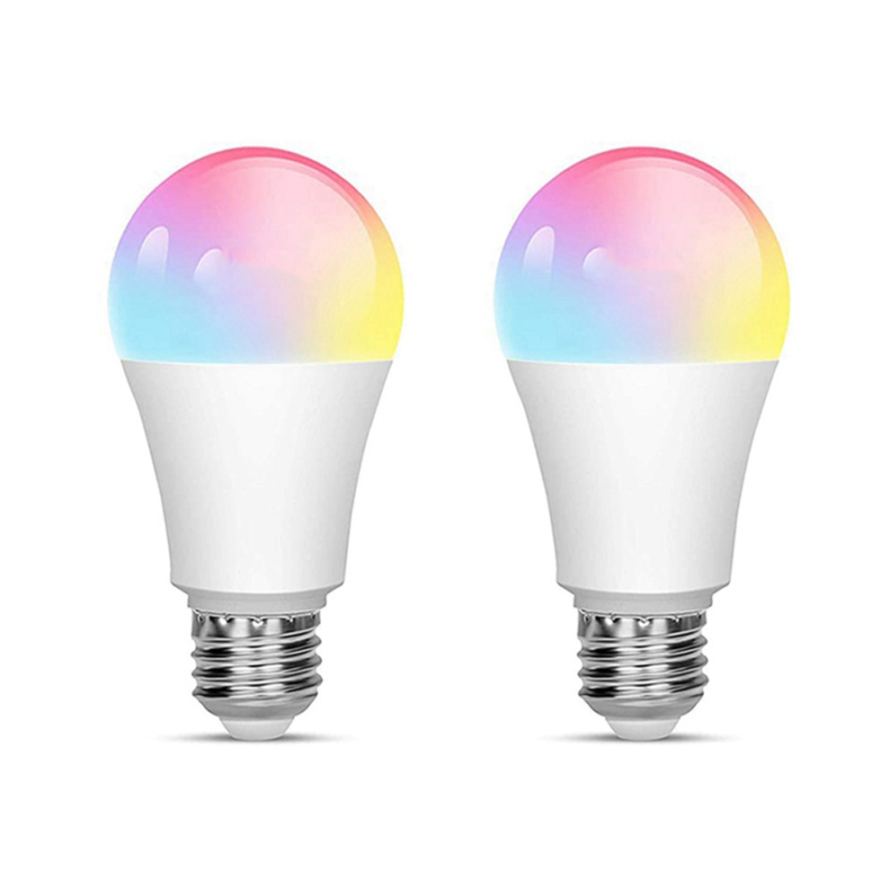 Lot de 2 ampoules connectées Tuya Smart E27, intensité variable, 18 W