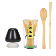 1 conjunto de batedores Matcha Kit prático de Matcha com suporte para batedores