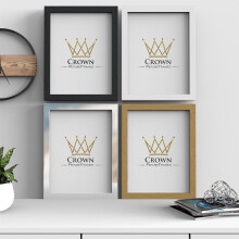 (6"x4" (15.2 x 10.2cm), White) Deep Square profle Photo Picture Poster Frames 6 Colors, Large Square Small all sizes, Hang or stand in both Landscape or Portrait
