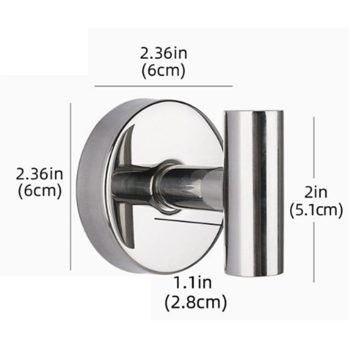 Stainless Steel Suction Cup Hook Waterproof Wall Mount Hooks 2