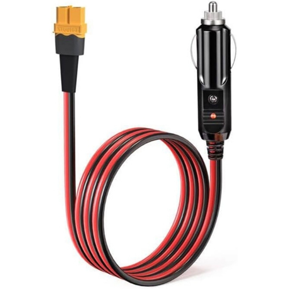 Xt60 Connector Extension Cable With Lighter Plug 10Ft 14Awg 4853741843711