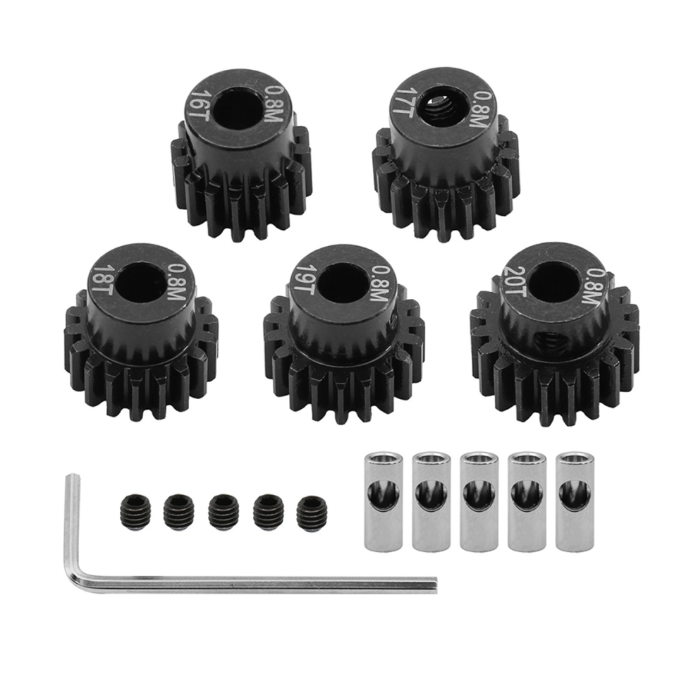 Set Di Ingranaggi Motore Da 0,8 M Per Autocarri Rc 1/10 Crawler 16T+17T+18T+19T+20T