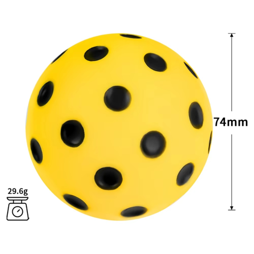 Bolas silenciosas de pickleball, bolas de espuma silenciosas para prática em ambientes internos e externos 2