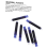 Pens Ink Useful Pen Ink Ink Refill Calligraphy Pen Refills Blue 7