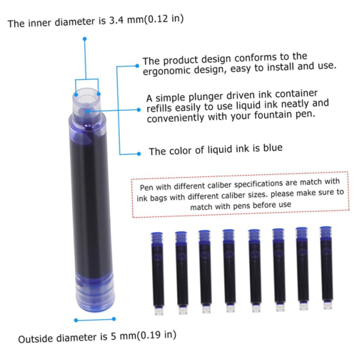 Pens Ink Useful Pen Ink Ink Refill Calligraphy Pen Refills Blue 1