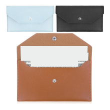 3 envelopes para dinheiro, envelopes à prova d'água para dinheiro, marrom, preto e azul