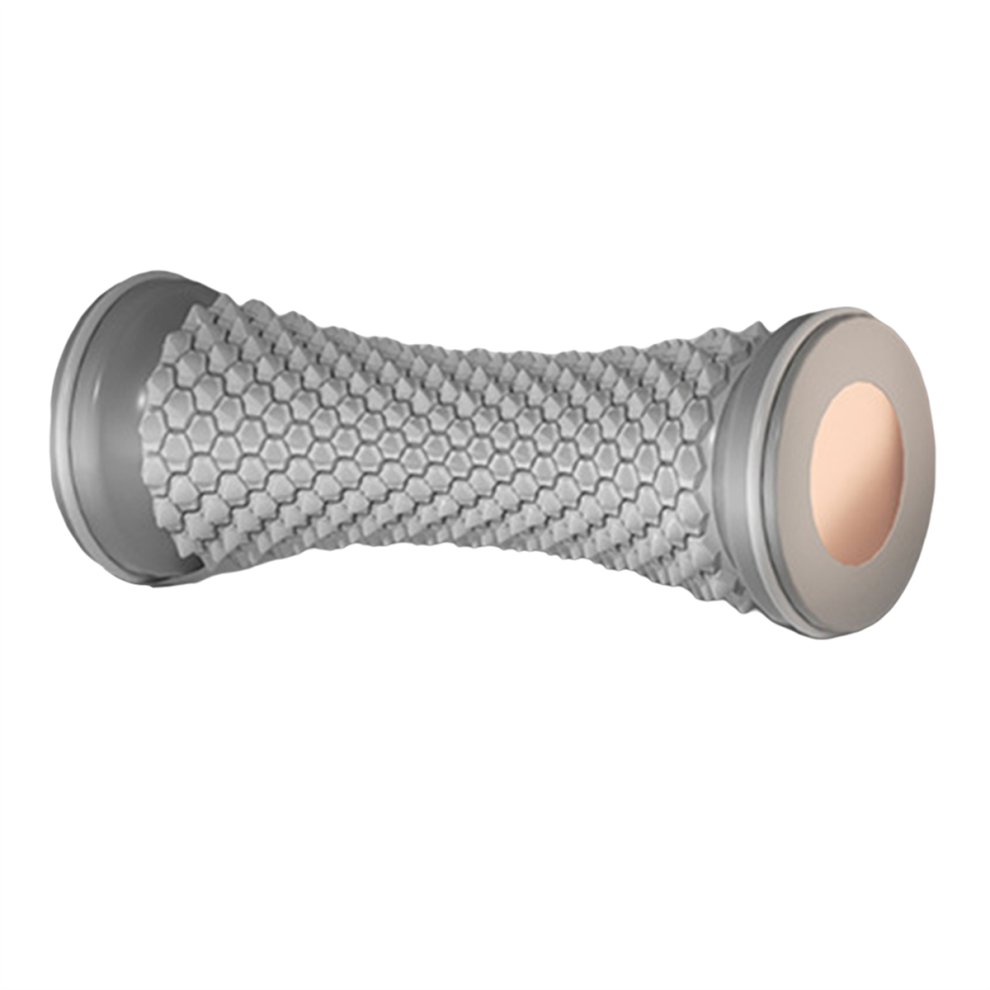 Roue de massage pour les pieds avec ballon de yoga et fascia, pour draguer les tendons du pied, gris