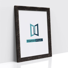 (Black Distressed, 6"x4" (15.2 x 10.2cm)) Exmouth Range Black Distressed Photo Picture Poster Frames, Large Square Small sizes, Hang or stand in Landscape or Portrait