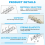 B5 9-Hole Ring Binder Mechanisms, for Binder Planners,2cm, Silver 3