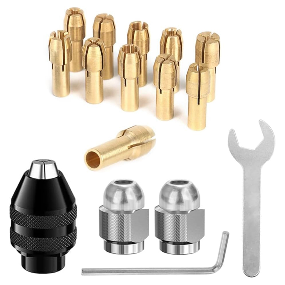 Drill Chuck Collet Set, 4486 Keyless Quick Change Chuck Rotary Tool 4853741869391