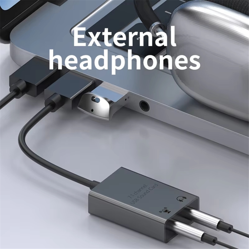 7.1 Channel Sound Card Usb To Microphone Speaker Audio Interface 4853741870847