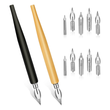 Comic-Feder-Set, geneigte Kalligraphie-Federn zum Zeichnen mit Dip-Pen