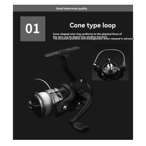 Καρούλι ψαρέματος 200 τύπου Reel Gear Ratio για Perch Bass Pike 2