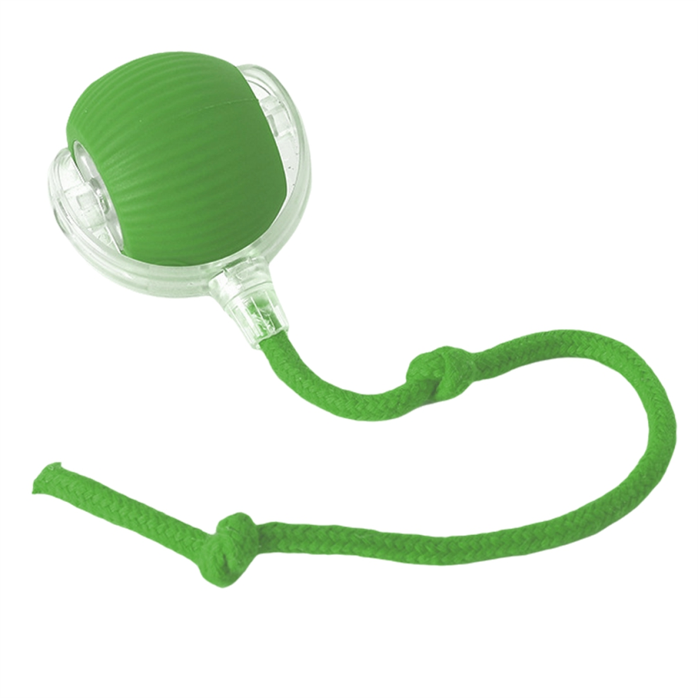 Merkloos Automatic Rolling Ball Fake Tail Electric Pet Interactive Toy Green