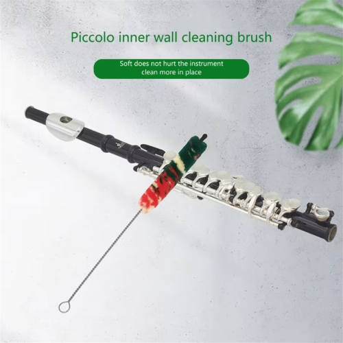 Flute Cleaner Tools Βούρτσες καθαρισμού μπατονιών για Piccolo Flute 57QC 2