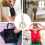 Relógio de bolso com clipe e fivela de chave para enfermeiras dourado e branco 1