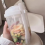 Tazza per insalata e yogurt con cucchiaio e coperchio rosa 5