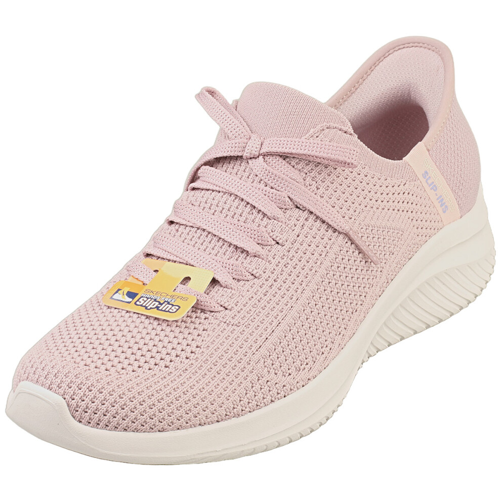 Skechers (6) Slip-Ins Ultra Flex 3.0 Vegan Womens Fashion Trainers In Mauve