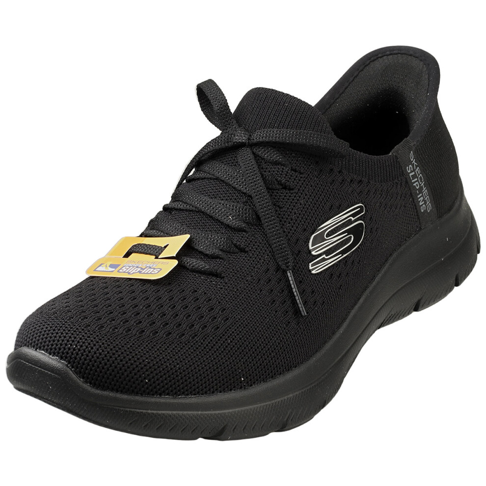 Skechers (5) Slip-Ins Summits Vegan Womens Fashion Trainers In Black