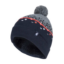(One Size, Kieselgrau) Heat Holders - Heat Holders - Herren Winter Thermo Gefüttert Beanie Mütze mit Bommel Stricken